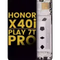LCD Assembly With Frame For Honor X40i / Play7T Pro (Refurbished) (Black)