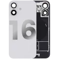 Заднє скло з магнітом MagSafe, NFC і шлейфом спалаху для iPhone 16 (Used OEM Pull: Grade A) (білий)
