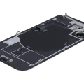 Заднє скло з магнітом MagSafe, NFC і шлейфом спалаху для iPhone 16 (Used OEM Pull: Grade A) (білий)