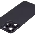 Back Glass w/ MagSafe Magnet & NFC & Flashlight Flex For iPhone 16 Pro (Used OEM Pull: Grade A) (Black Titanium)