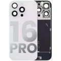 Заднє скло з магнітом MagSafe, NFC і шлейфом спалаху для iPhone 16 Pro (Used OEM Pull: Grade A) (White Titanium)