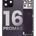 Заднє скло з магнітом MagSafe, NFC і шлейфом спалаху для iPhone 16 Pro Max (Used OEM Pull: Grade A) (Black Titanium)