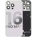 Заднє скло з магнітом MagSafe, NFC і шлейфом спалаху для iPhone 16 Pro Max (Used OEM Pull: Grade A) (White Titanium)