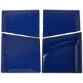 Faceplate Cover (Top & Bottom) For Sony PlayStation 5 Slim Disc Edition (Deep Purple Blue)