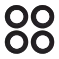 Back Camera Lens (Glass Only) With Adhesive For Honor 50 Lite