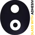 Back Camera (Ultra Wide) Lens (Glass Only) With Adhesive For Honor 90