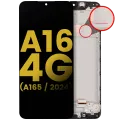 Дисплейний модуль (OLED) з рамкою для Samsung Galaxy A16 4G (A165 / 2024) (Refurbished) (всі кольори)