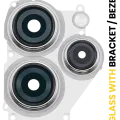 Back Camera Lens With Bracket / Bezel For Xiaomi Redmi 12 4G (Polar Silver)
