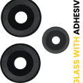 Back Camera Lens (Glass Only) With Adhesive For Xiaomi Redmi 12 5G
