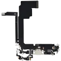 Charging Port Flex Cable For iPhone 15 Pro Max (Aftermarket Plus) (White Titanium)