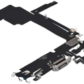 Charging Port Flex Cable For iPhone 15 Pro Max (Aftermarket Plus) (White Titanium)