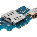 Charging Port Board With Sim Card Reader For Samsung Galaxy S24 Plus 5G (S9260) (Dual Card Version) (Premium)
