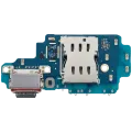 Charging Port Board With Sim Card Reader For Samsung Galaxy S24 Ultra 5G (S9280) (Dual Card Version) (Premium)