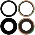Back Camera Lens (Glass Only) With Adhesive For iPhone 16 / 16 Plus (2 Piece Set) (Real Sapphire) (Premium) (10 Pack)