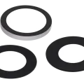 Back Camera Lens (Glass Only) With Adhesive For iPhone 16 Pro / 16 Pro Max (3 Piece Set) (Real Sapphire) (Premium) (10 Pack)