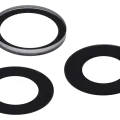 Back Camera Lens (Glass Only) With Adhesive For iPhone 16 Pro / 16 Pro Max (3 Piece Set) (Real Sapphire) (Premium) (10 Pack)