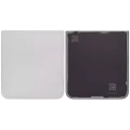 Back Cover Glass For Samsung Galaxy Z Flip 6 5G (Aftermarket Plus) (Silver Shadow)