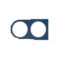 Back Camera Lens With Cover Bezel Ring For Samsung Galaxy Z Flip 6 5G (F741) (Premium) (Silver Shadow)