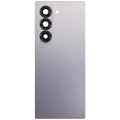Back Cover Glass With Camera Lens For Samsung Galaxy Z Fold 6 5G (Aftermarket Plus) (Silver Shadow)