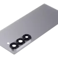 Back Cover Glass With Camera Lens For Samsung Galaxy Z Fold 6 5G (Aftermarket Plus) (Silver Shadow)