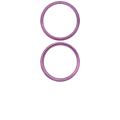 Back Camera Bezel Ring Only For iPhone 16 / 16 Plus (Pink) (2 Piece Set)