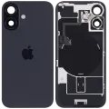 Заднє скло з магнітом MagSafe, NFC і шлейфом спалаху для iPhone 16 (Used OEM Pull: Grade A) (чорний)