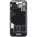 Заднє скло з магнітом MagSafe, NFC і шлейфом спалаху для iPhone 16 (Used OEM Pull: Grade A) (чорний)