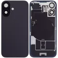 Back Glass w/ MagSafe Magnet & NFC & Flashlight Flex For iPhone 16 Plus (Used OEM Pull: Grade A) (Black)