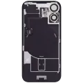 Back Glass w/ MagSafe Magnet & NFC & Flashlight Flex For iPhone 16 Plus (Used OEM Pull: Grade A) (Ultramarine)
