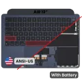 Top Case with Battery and Keyboard (ANSI US) For MacBook Air 13" A3113 (Used OEM Pull: Grade A) (Midnight)