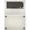 Top Case with Battery and Keyboard (ANSI US) For MacBook Air 15" A3241 (2025) (Used OEM Pull: Grade A) (Starlight)