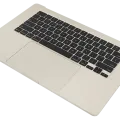 Top Case with Battery and Keyboard (ANSI US) For MacBook Air 15" A3241 (2025) (Used OEM Pull: Grade A) (Starlight)