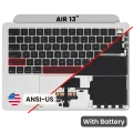 Top Case with Battery and Keyboard (ANSI US) For MacBook Air 13" A3240 (2025) (Used OEM Pull: Grade B) (Silver)