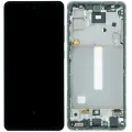 Дисплейний модуль (OLED) з рамкою для Samsung Galaxy A52s 5G (A528 / 2021) (Service Pack) (Awesome Mint)