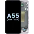 OLED Assembly With Frame For Samsung Galaxy A55 (A556 / 2024) (Service Pack) (Lilac)