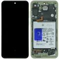 OLED Assembly With Frame For Samsung Galaxy A55 (A556 / 2024) (Service Pack) (Lemon)