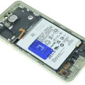 OLED Assembly With Frame For Samsung Galaxy A55 (A556 / 2024) (Service Pack) (Lemon)