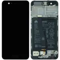 LCD Assembly With Frame For Huawei P10 (Genuine OEM) (Black)
