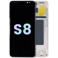 LCD Assembly With Frame For Samsung Galaxy S8 (Service Pack) (Pink)