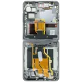Inner OLED Assembly With Frame For Oppo Find N3 Flip (Refurbished) (Black)