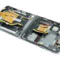 Inner OLED Assembly With Frame For Oppo Find N3 Flip (Refurbished) (Black)