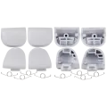 R1 L1 R2 L2 Trigger Buttons With Springs For PlayStation 5 Controller (White, BDM-020) (8 Piece Set)
