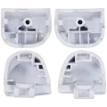 R1 L1 R2 L2 Trigger Buttons With Springs For PlayStation 5 Controller (White, BDM-030) (8 Piece Set)