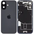 Заднє скло з магнітом MagSafe, NFC і шлейфом спалаху для iPhone 17 (Used OEM Pull: Grade B) (чорний)