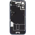 Заднє скло з магнітом MagSafe, NFC і шлейфом спалаху для iPhone 17 (Used OEM Pull: Grade B) (чорний)