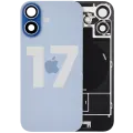Back Glass w/ MagSafe Magnet & NFC & Flashlight Flex For iPhone 17 (Used OEM Pull: Grade C) (Mist Blue)