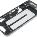 Mid-Frame Housing W/ Charging Port Flex & Small Parts For iPhone 16e / 17e (US Version) (Used OEM Pull: Grade B) (Black)