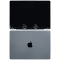 Complete LCD Display Assembly (Glossy) For MacBook Pro 14" A3112 / A3401 / A3185 / A3434 (2024 - 2025) (Pre-installed Lid Angle Sensor cable) (Used OEM Pull: Grade B) (Silver)