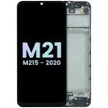 OLED Assembly With Frame For Samsung Galaxy M21 (M215 / 2020) (Service Pack) (Black)