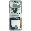 Inner OLED Assembly With Frame Compatible For Samsung Galaxy Z Flip 3 5G (F711) (Service Pack) (Silver) (Bespoke)